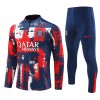 Paris Saint-Germain Sweat d'Entraînement Quarter-Zip 2024-25 Rouge Pour Homme